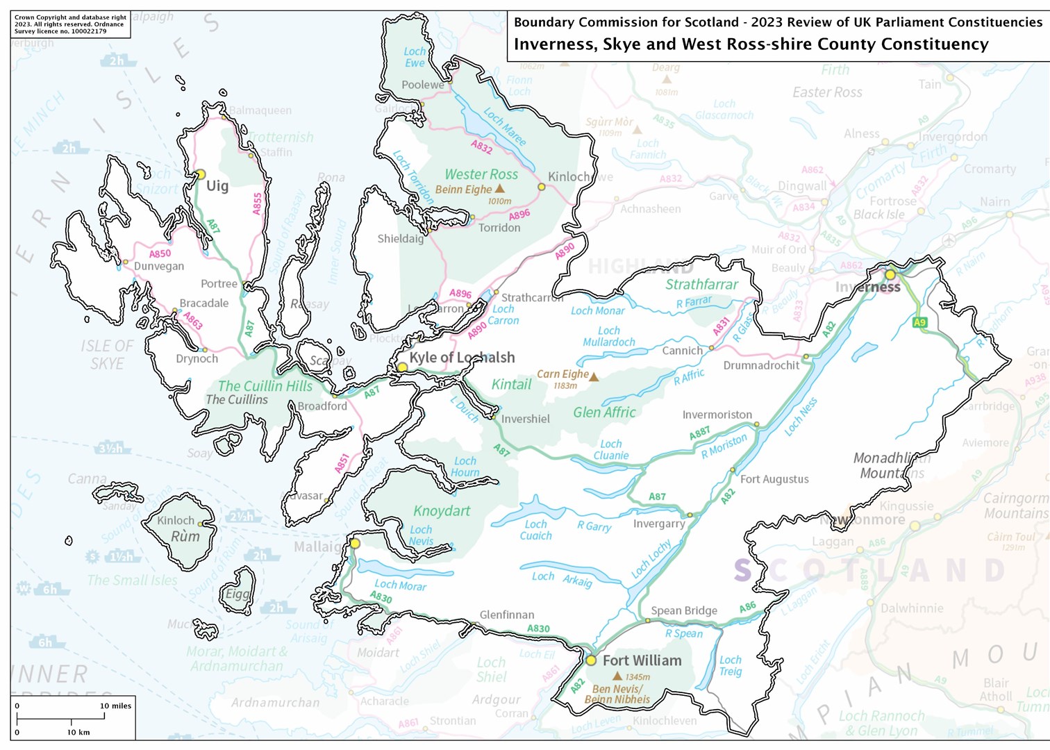 Inverness, Skye and West Ross-shire. Credit: Boundary Commission of Scotland.