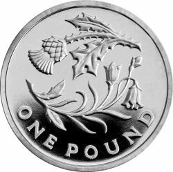 New Scottish £1 in silver