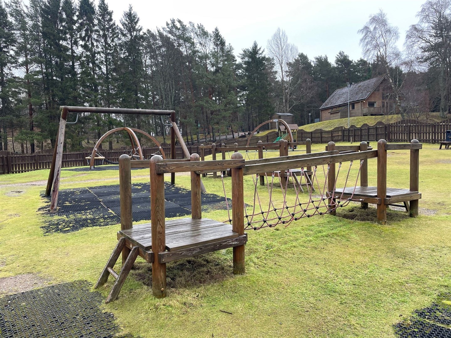 Part of the play park at the resort.