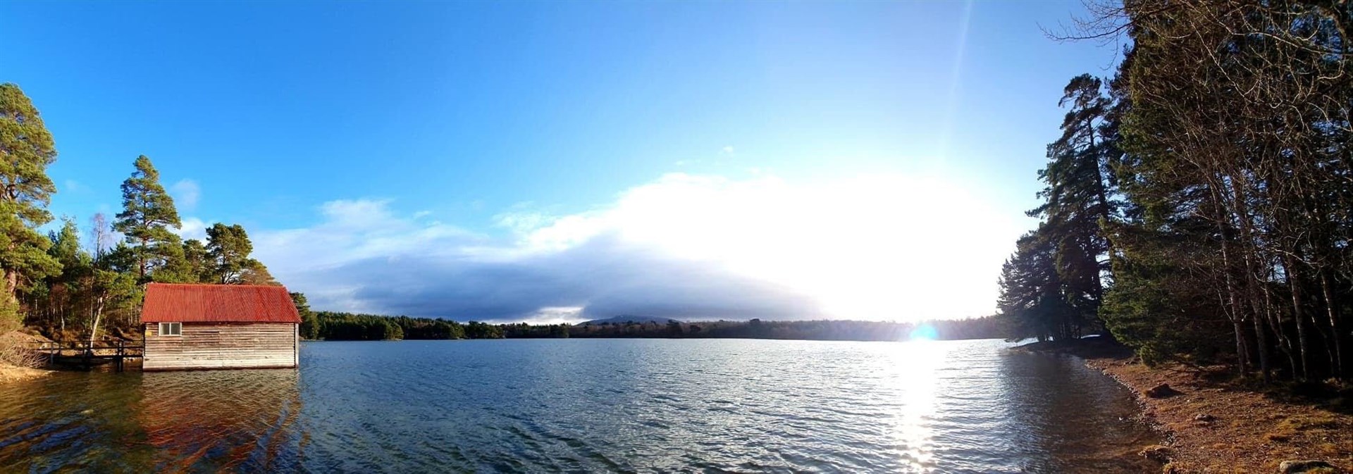 Loch Vaa and its boathouse. Photo: Gail Ward.