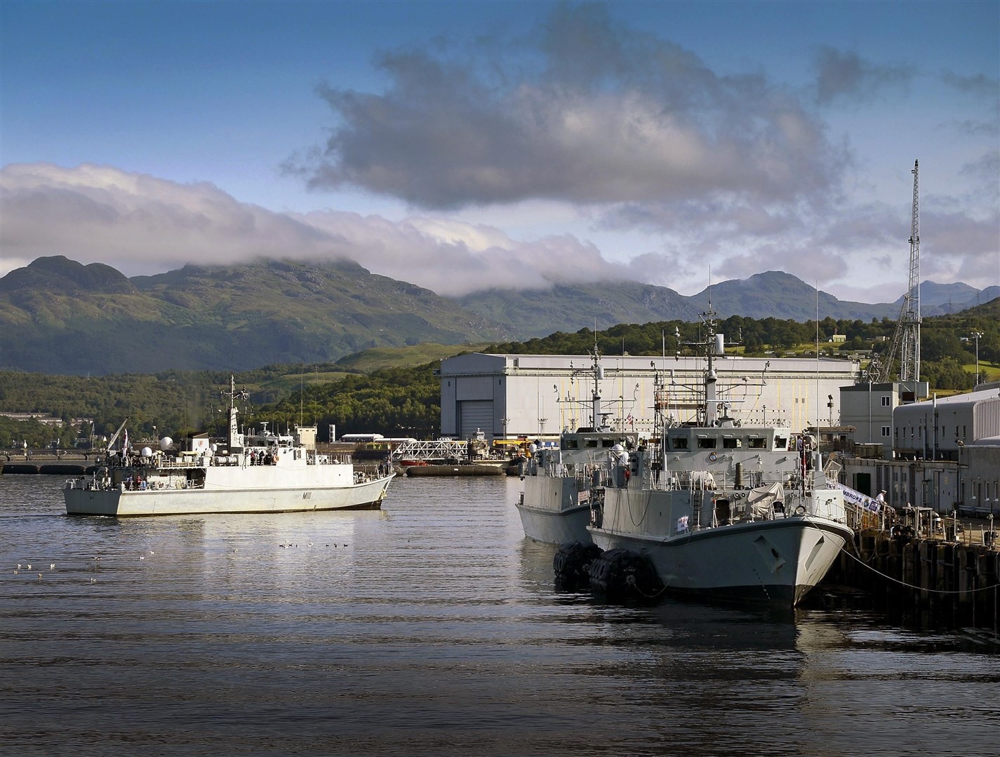 The naval base at Faslane.