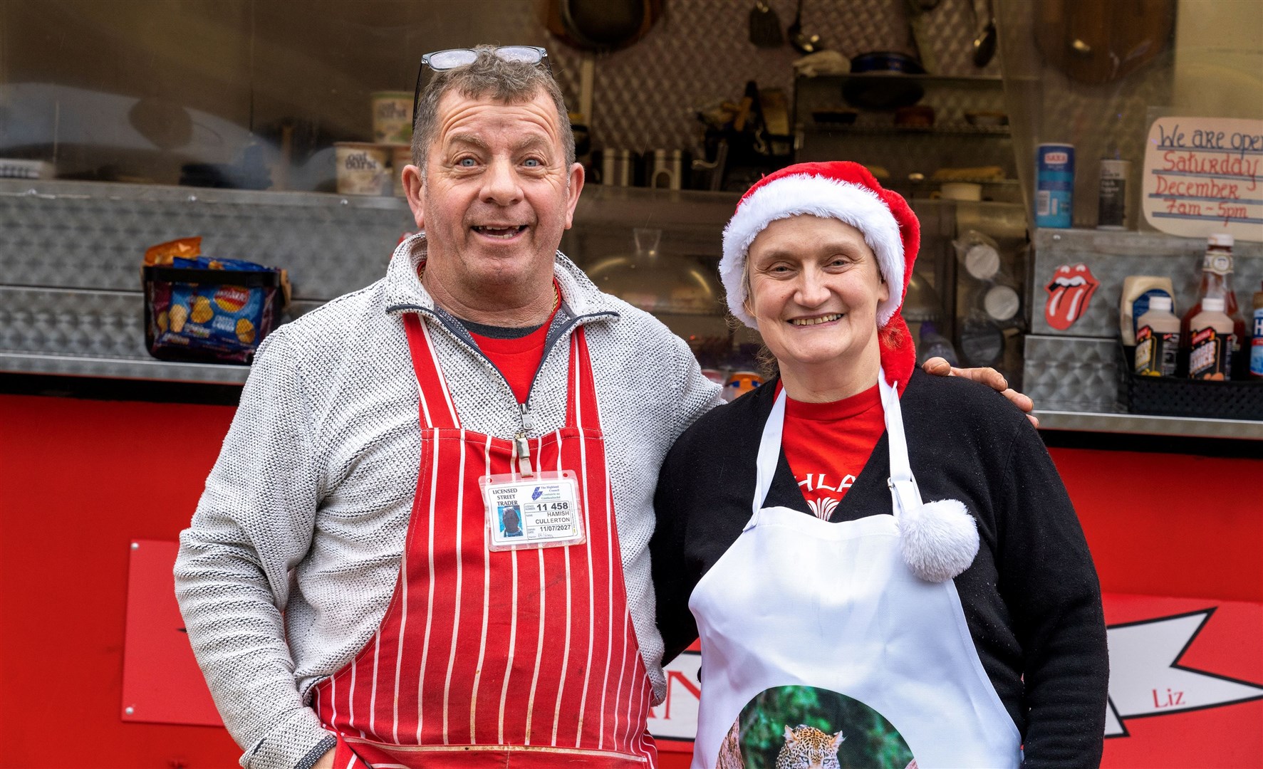 Hamish and Liz have gone 'official' in time for the festive season. Picture: Keith Ringland