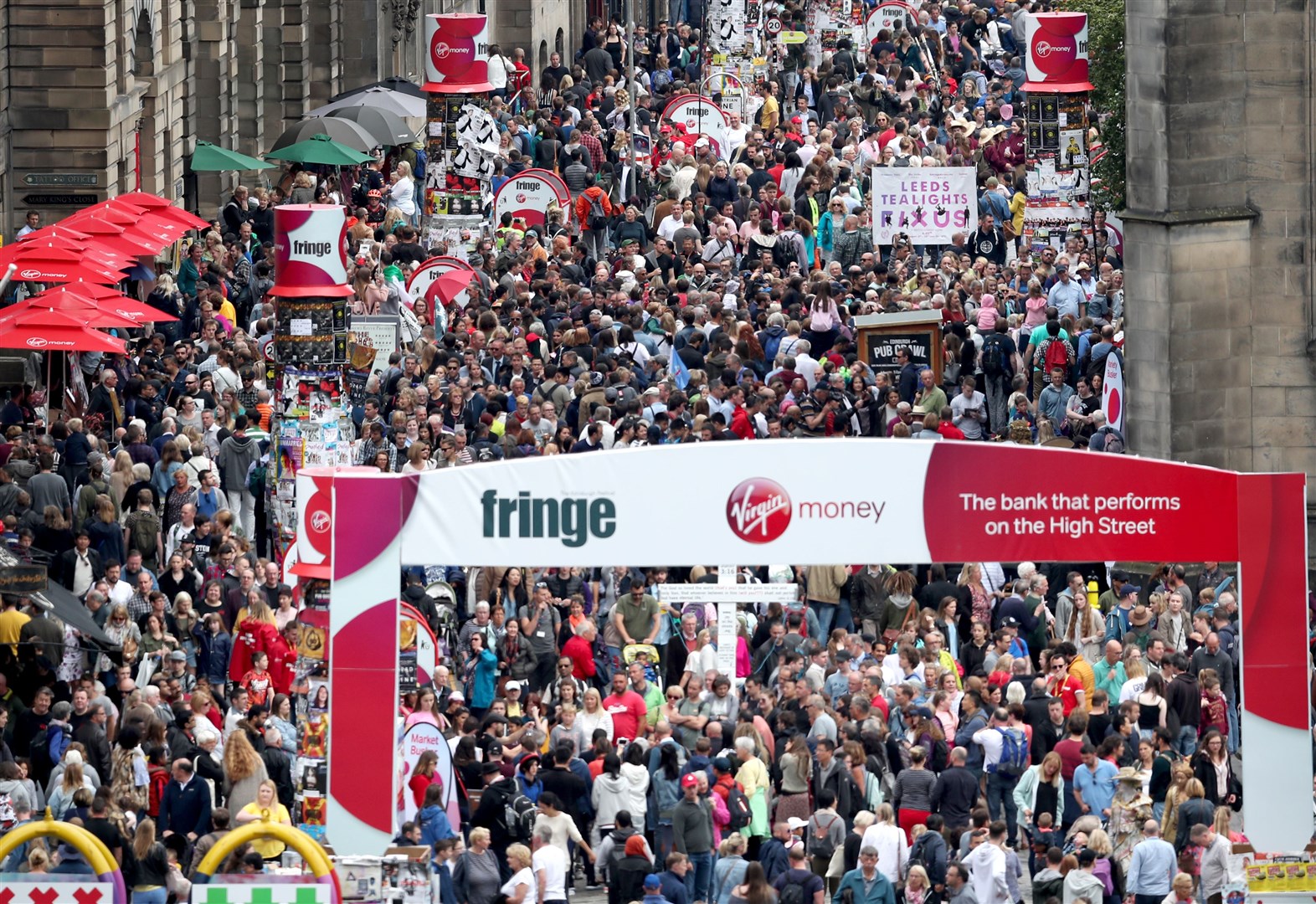 The Edinburgh Festival Fringe typically attracts huge crowds (Jane Barlow/PA)
