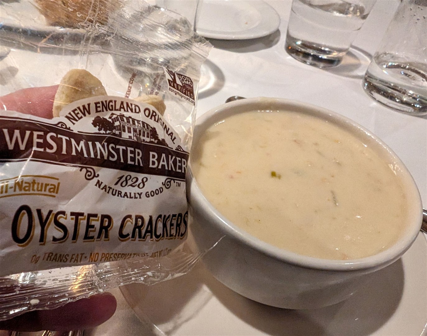 The chowder at the Old Ebbitt Grill was tip top. Picture: Hector Mackenzie