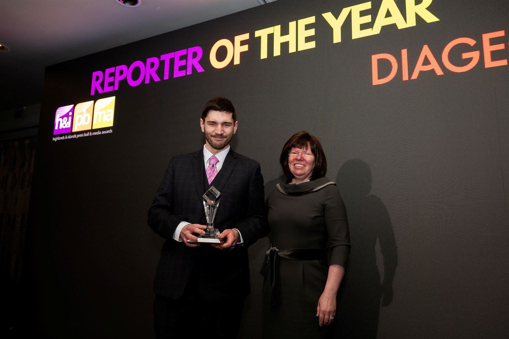 The Northern Scot's Lewis McBlane won reporter of the year. Picture: Paul Campbell Photography & Film.