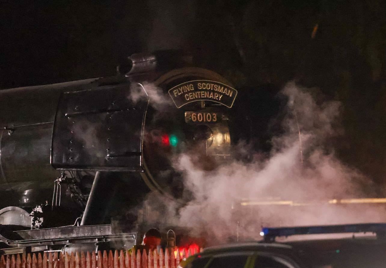 Flying Scotsman was backing up to the Royal Scotsman when the shunt occurred.