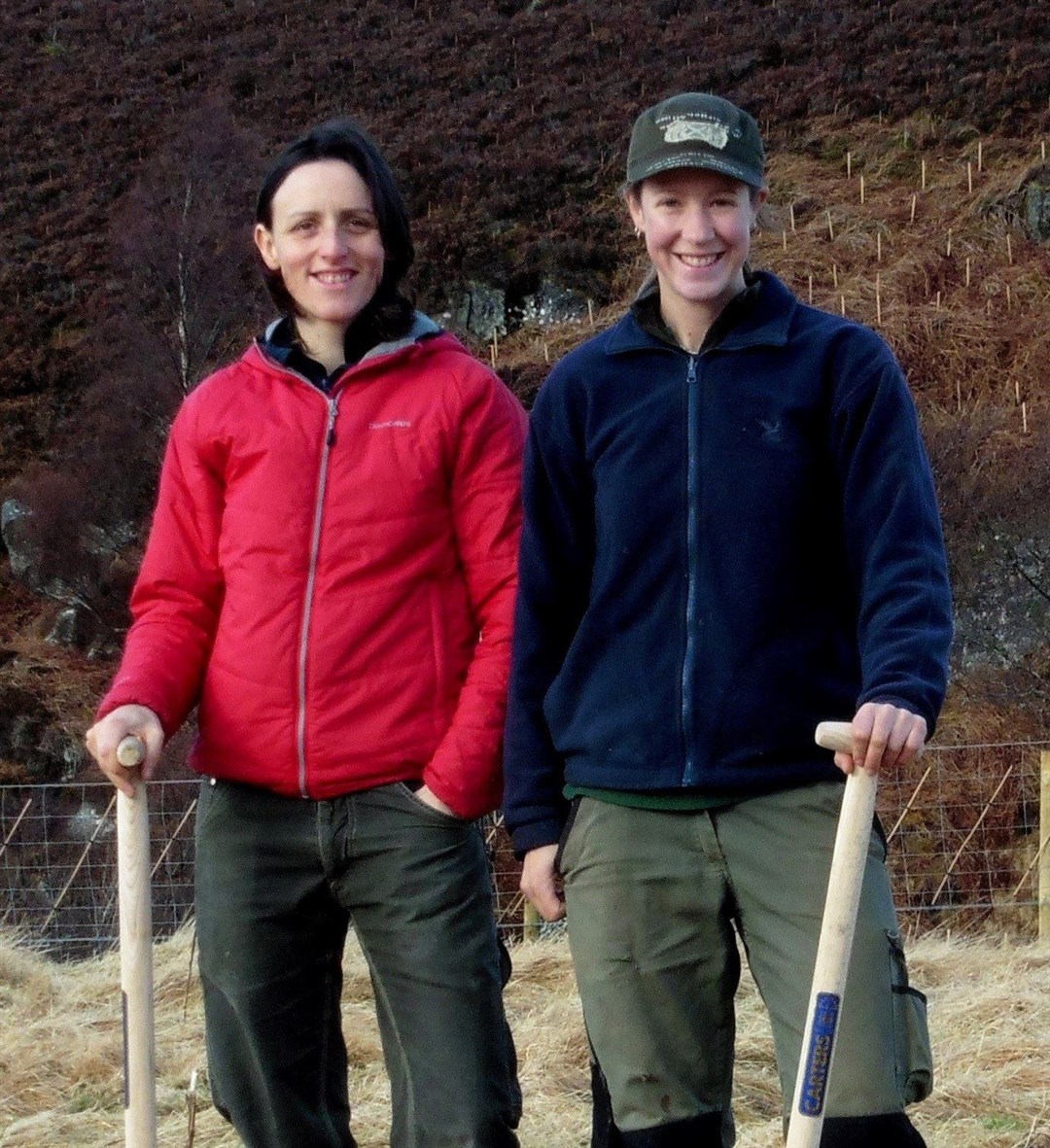 Lynn and Sandra who impressed the judges last year with their work at their croft by Grantown.