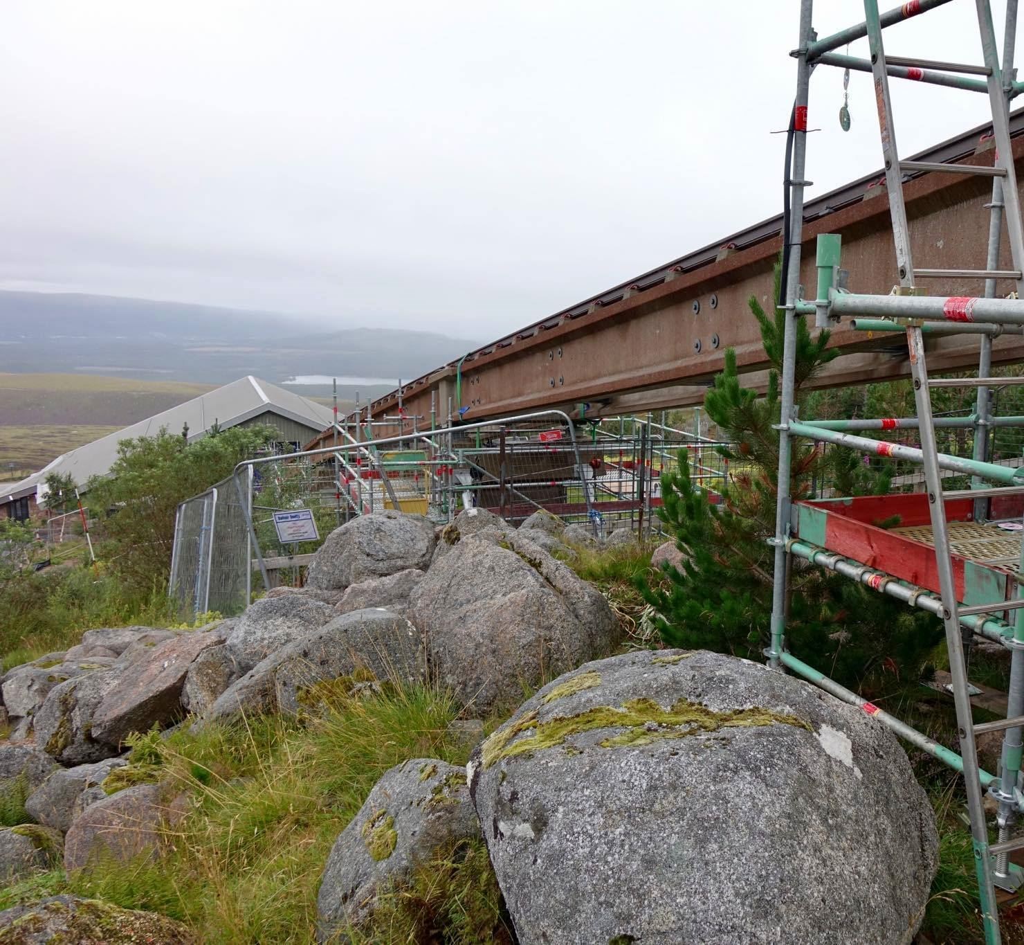 FUNICULAR PROBLEMS: Work continues on repairing the Cairngorm Mountain Railway with HIE help
