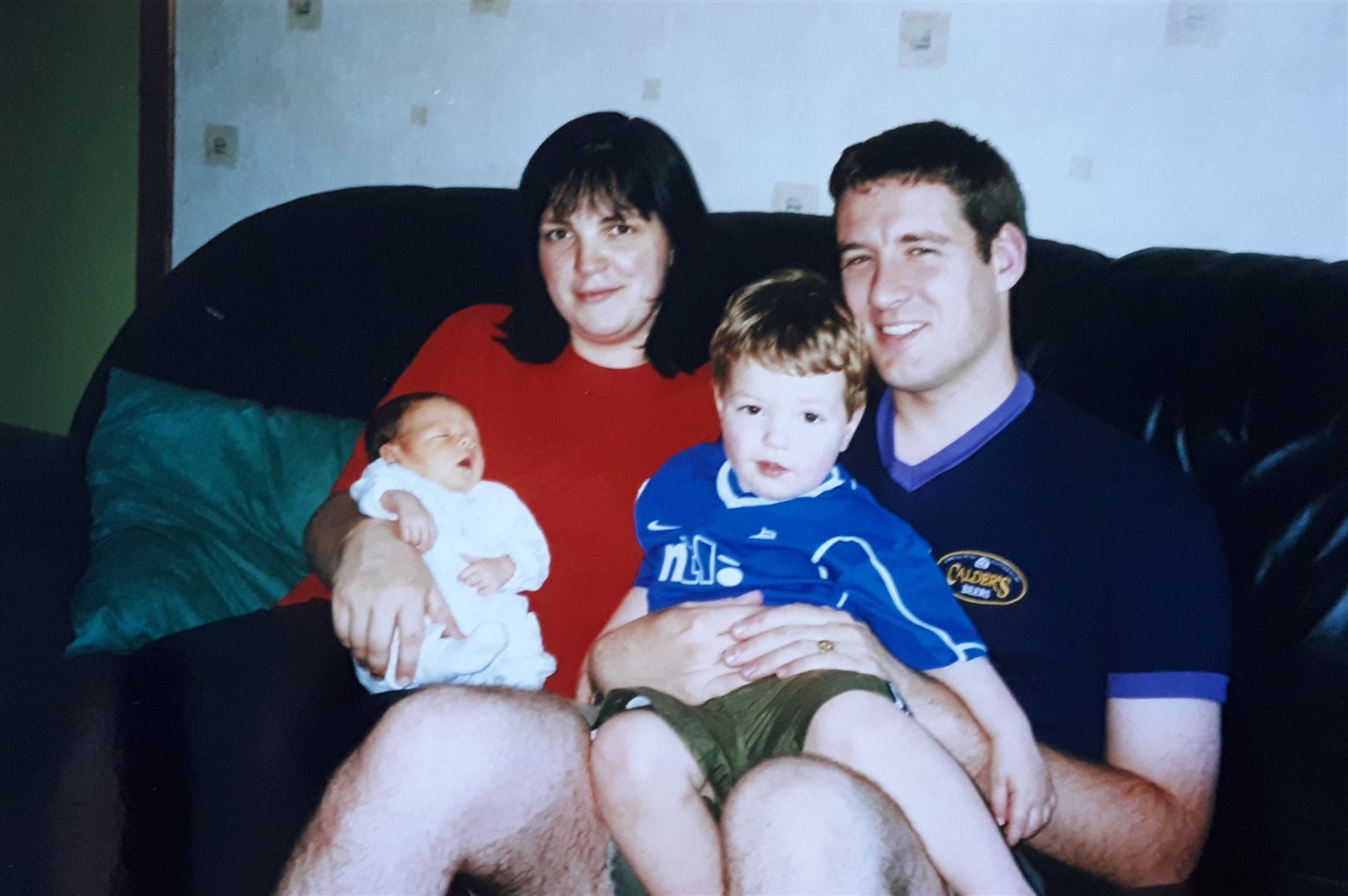Alistair Wilson and his family.