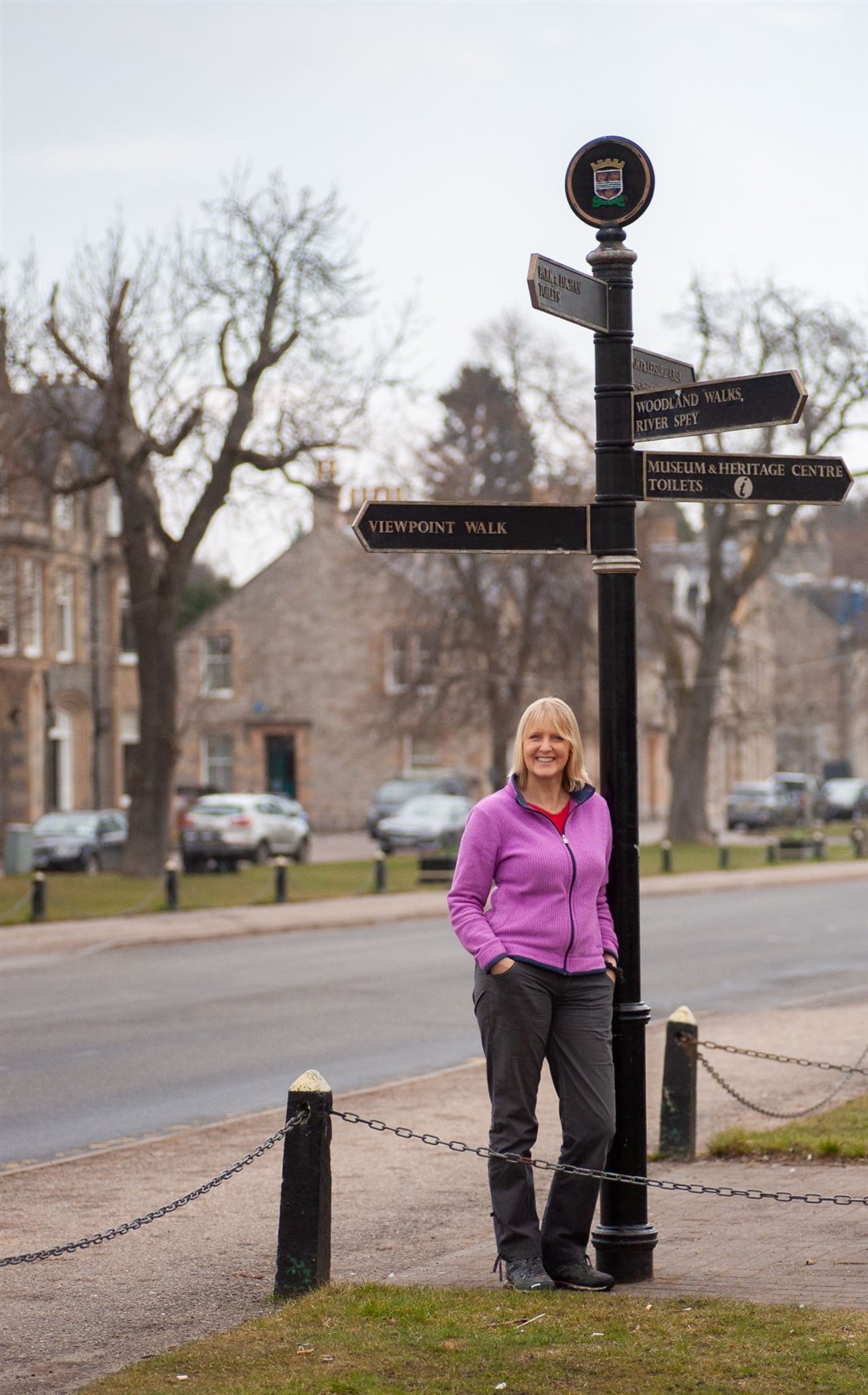 Karen Martin in The Square in Grantown. Picture: Jane Candlish.