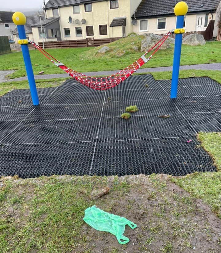 Rubbished: park of the evidence which is now with the police