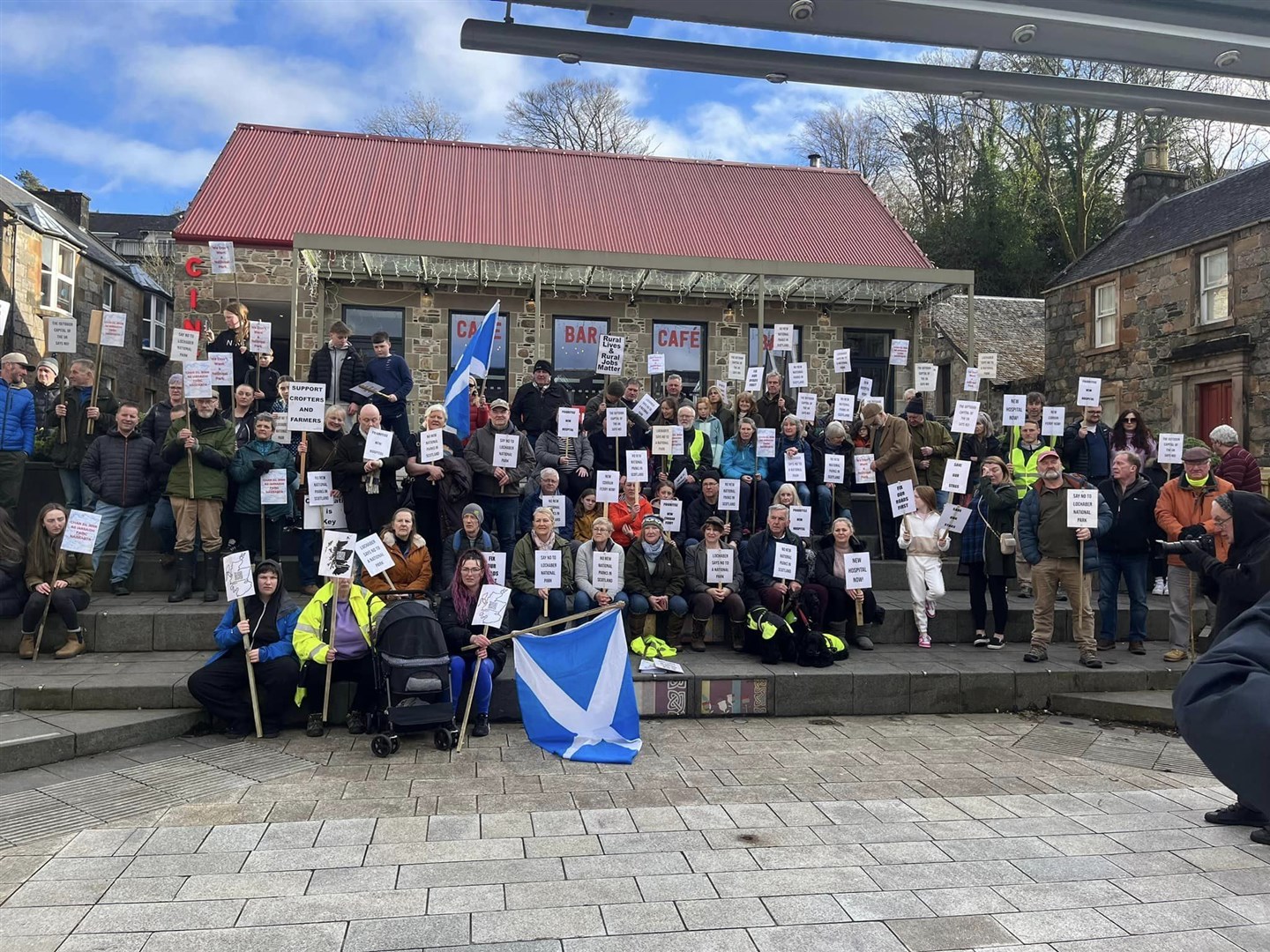 'No to more national parks' demand protestors today