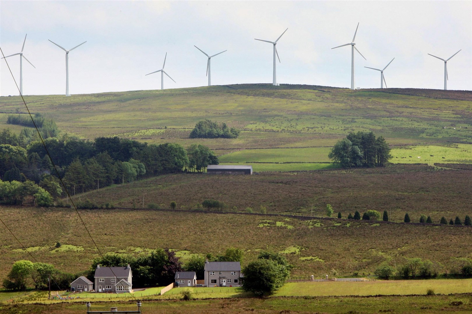 A wind farm near Ballyclare in Co Antrim (Paul Faith/PA)