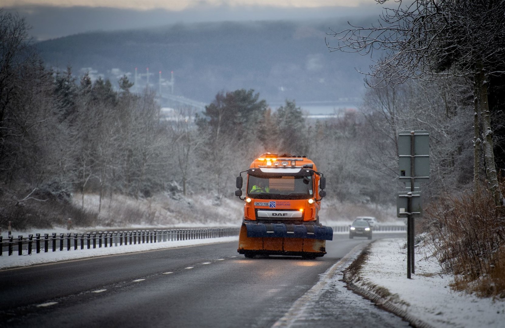 Snowploughs have been out and about keeping the roads clear.