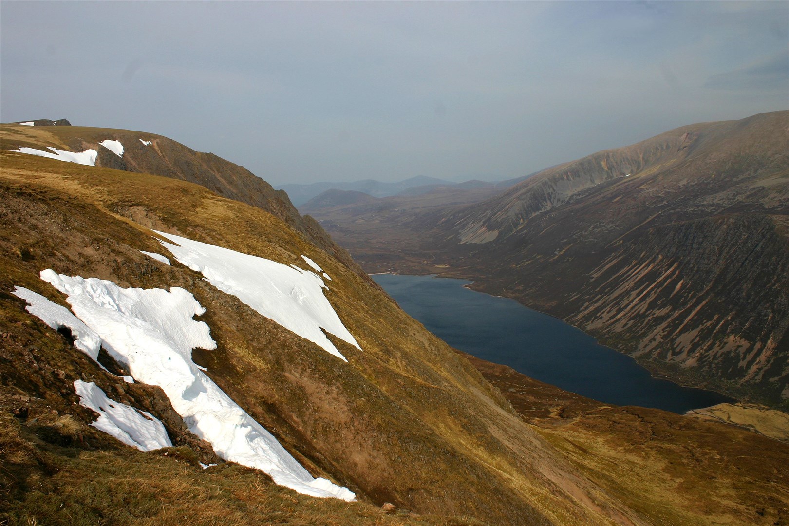 The hiker had to be rescued from the Glen Einich area.