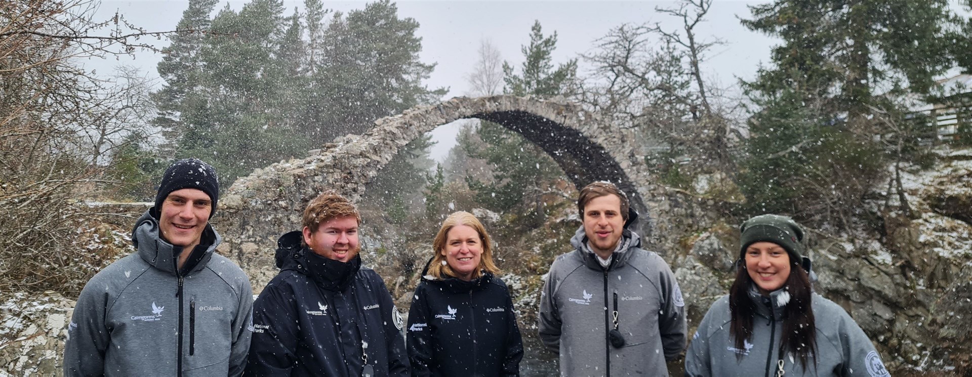 A snowy start for the CNPA's seasonal rangers who will be in post right through into October.
