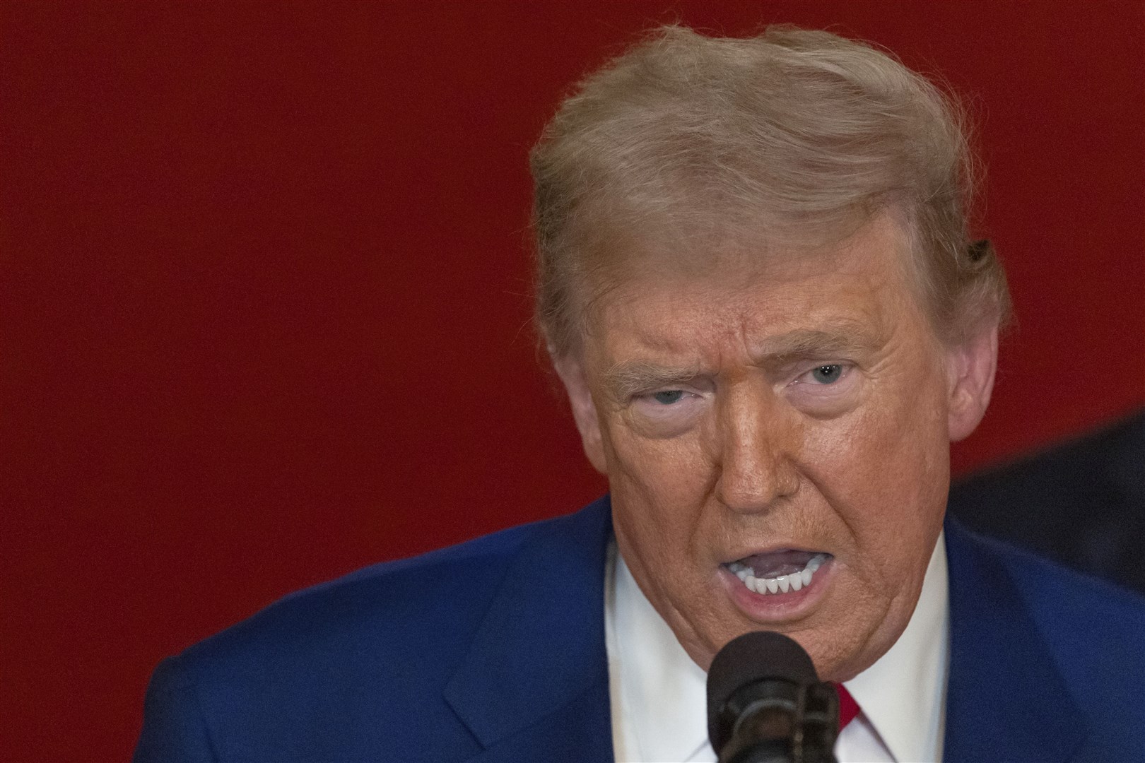 US President Donald Trump announced the ceasefire on his Truth Social platform (Carlos Barria/Pool via AP)