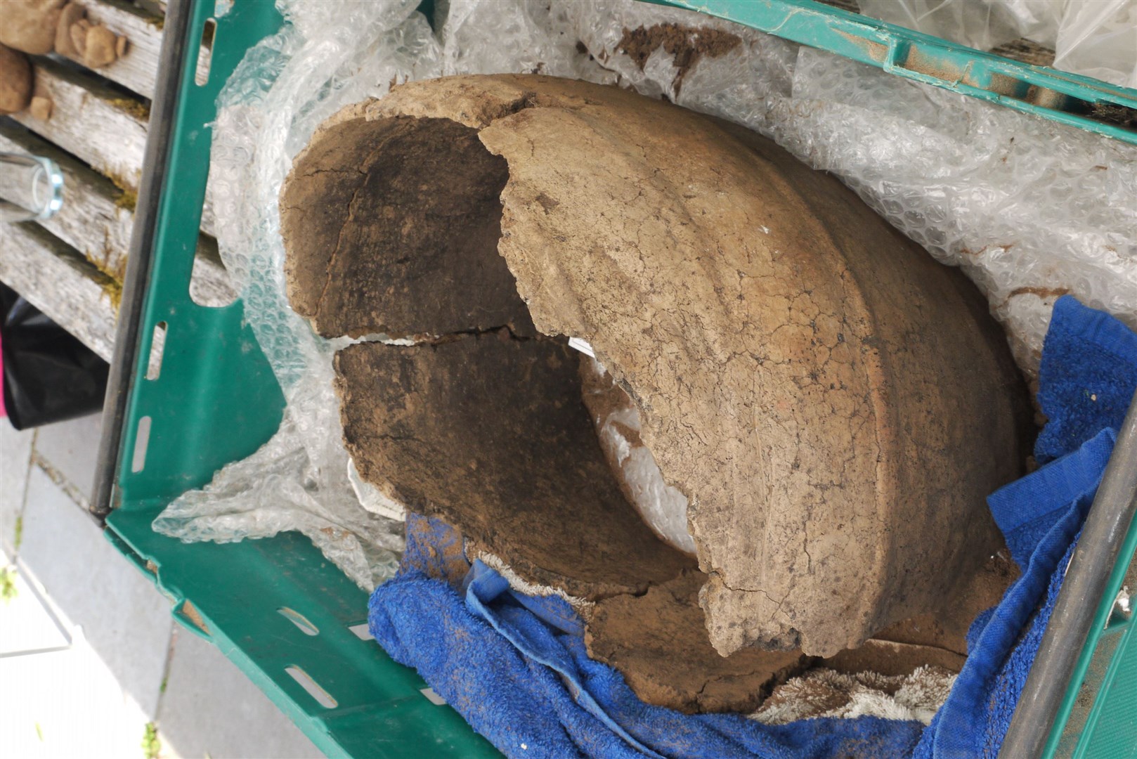 A Bronze Age urn was unearthed (Avon Archaeology Highland/PA)