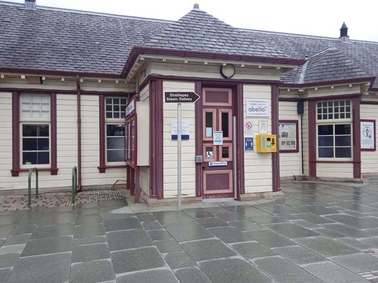 UNDER THREAT? Aviemore Railway Station ticket office. There are also fears for the future of Kingussie's personal service.