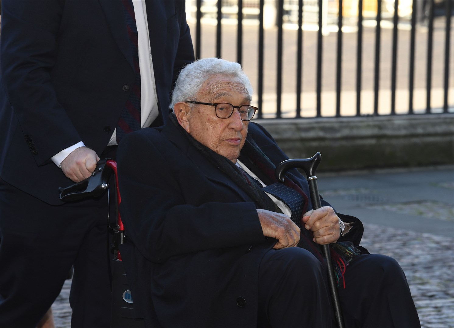 Henry Kissinger attended a service of thanksgiving for ex-foreign secretary Lord Carrington in London in 2019 (Stefan Rousseau/PA)
