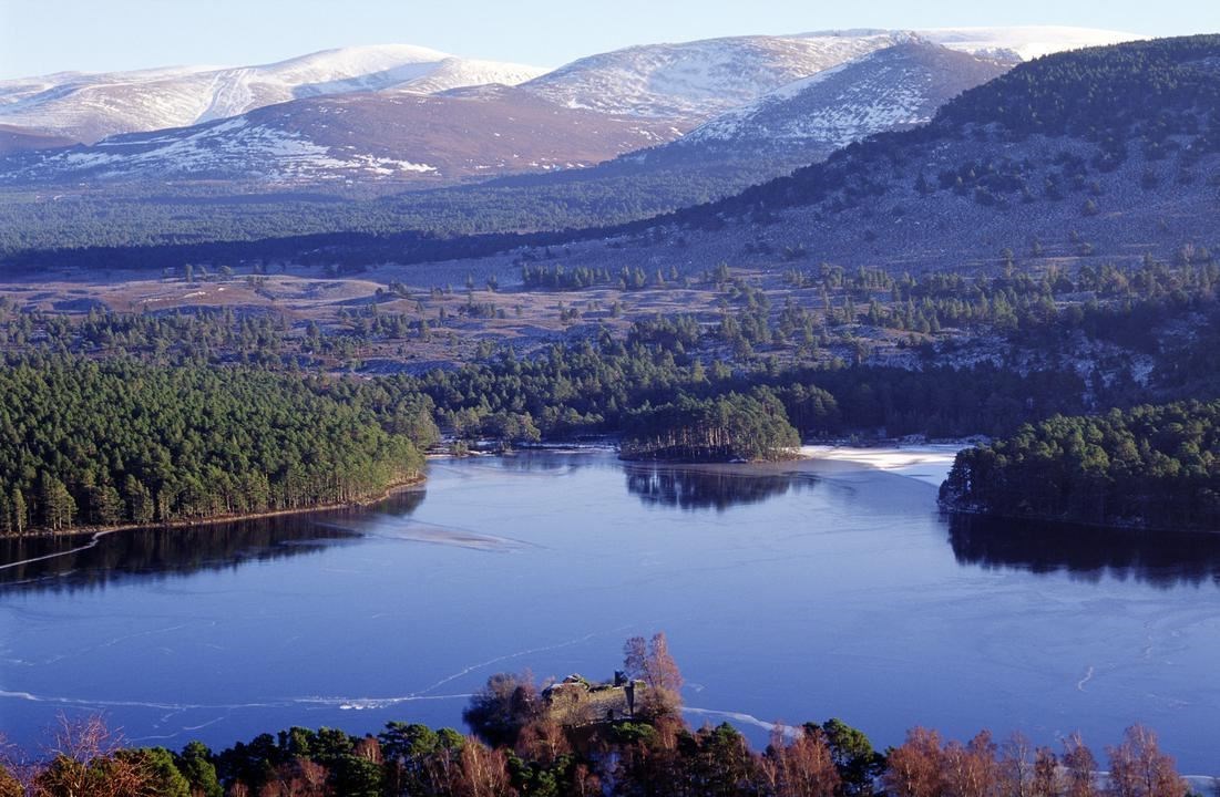 Looking out over Loch an Eilein towards the Cairngorms. ©Lorne Gill/SNH