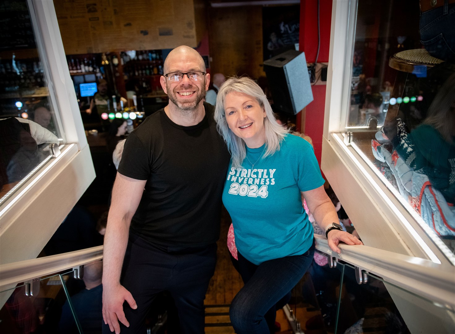 Andy Dixon and Ruth Mason at the ceilidh.