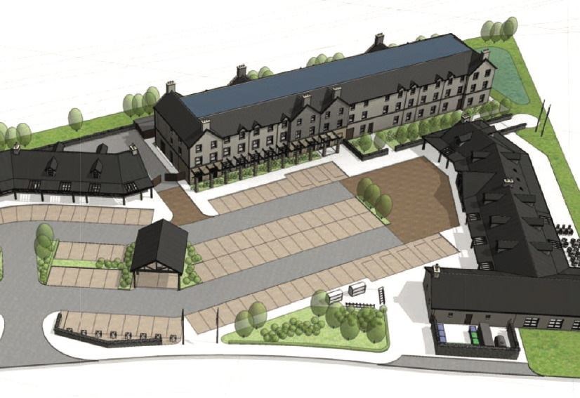 An image of how the completed Tomatin retail complex might look.