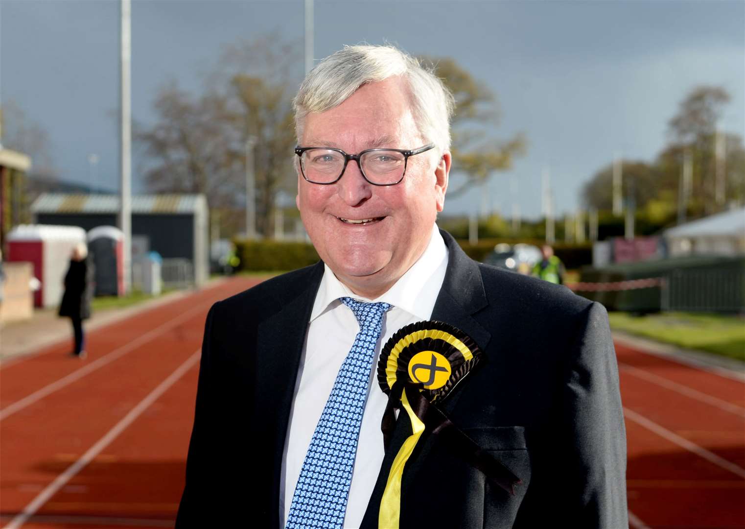 MSP Fergus Ewing shortly after being re-elected.
