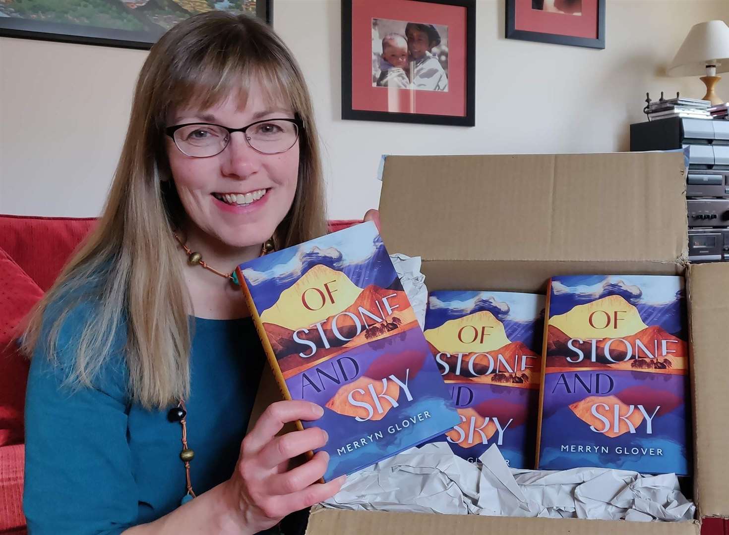 Merryn Glover and her latest paperback