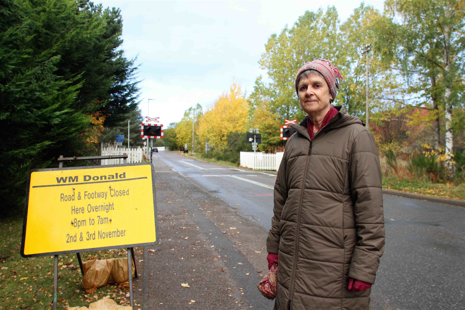 Libby Lamb of Dalfaber Park, one of many residents who have grave concerns about the disruption coming their way.