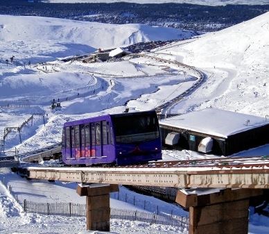 The funicular in operation before it was beset with problems and controversy.