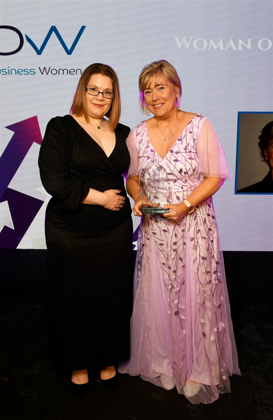 Woman of Inspiration award 2024 winner Mel Thomson (right).