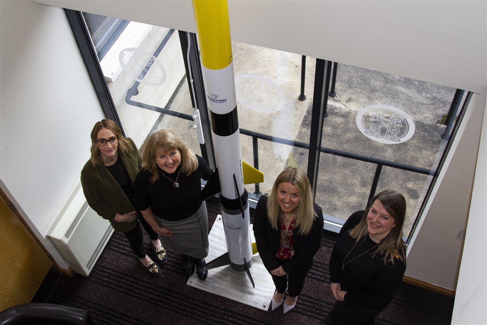 L to R: Lynne Hollands (SaxaVord), Debbie Strang (Director, SaxaVord), Iona Currie (MD, Cammach Bryant), Jennifer Johnston (Ops Manager, Cammach Bryant)