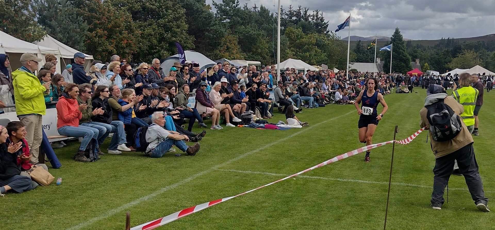 FIRST LADY: Sara Hodgson of Inverness claimed the first Robertson Trophy with a gut-wrenching run over Creag Dhubh.