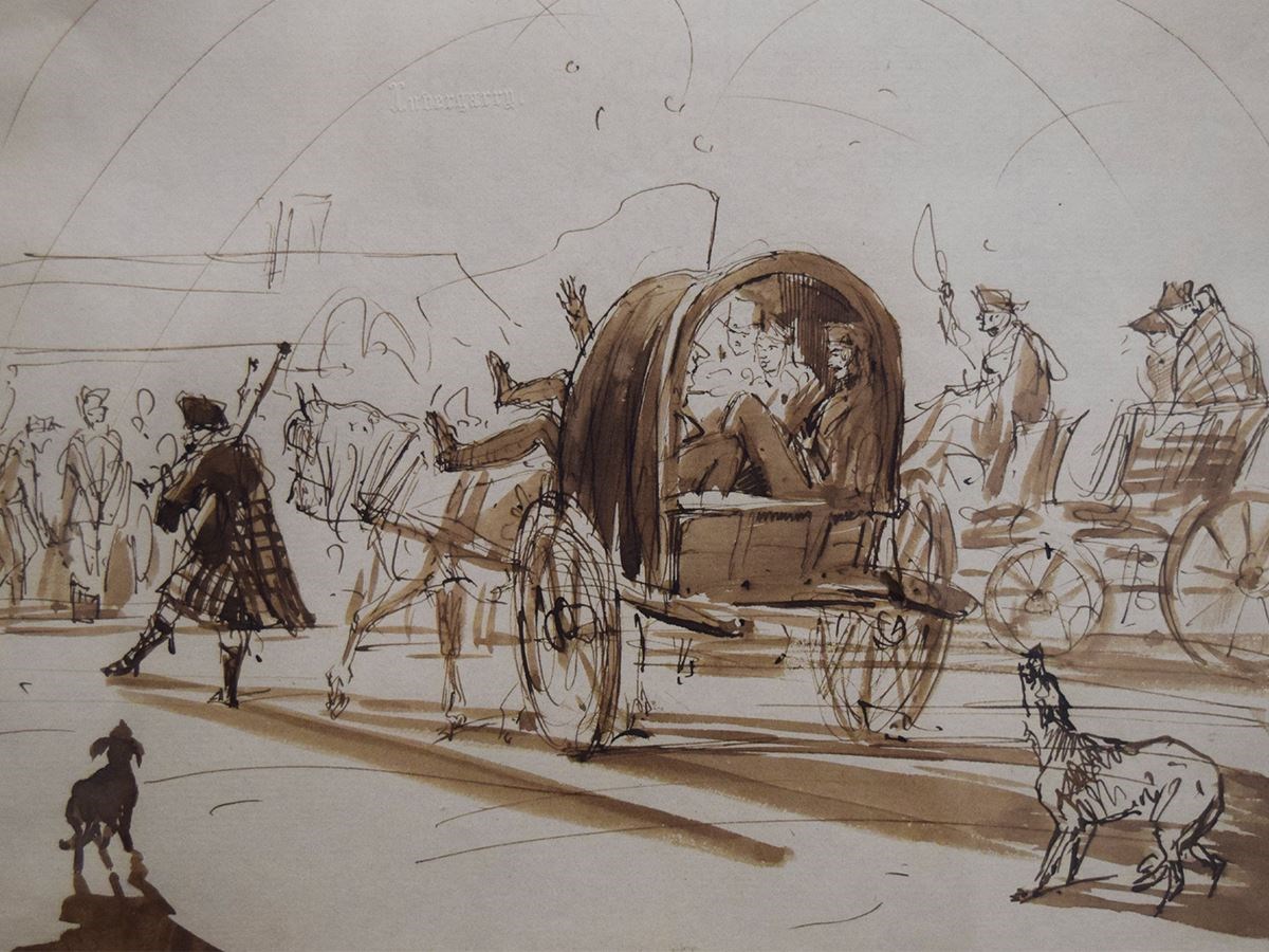 Arrival at a Ball in Glenfeshie, Duchess of Bedford and Party - Sir Edwin Landseer
