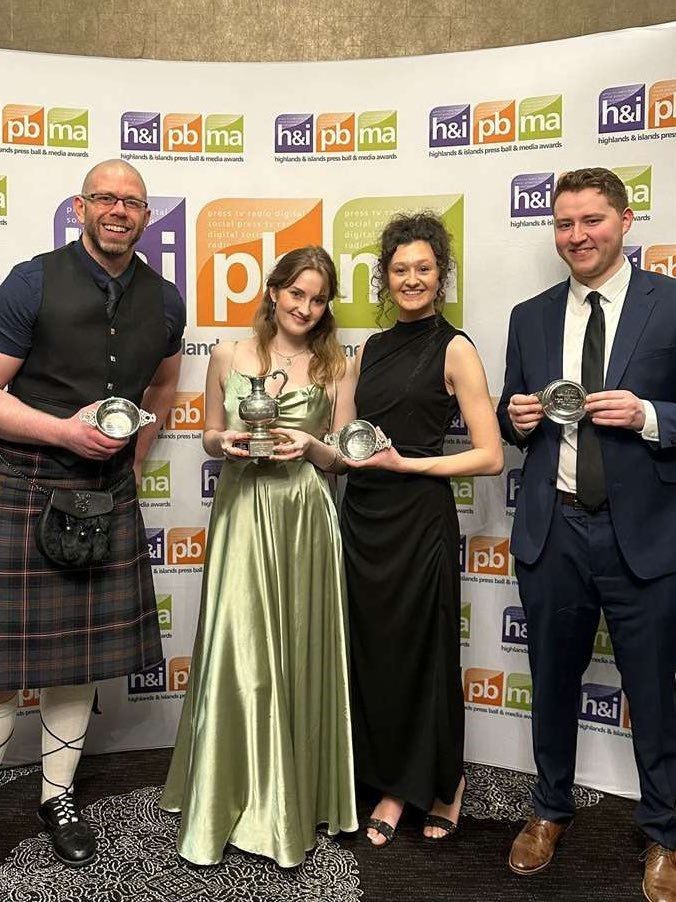 Highland News and Media's award winners in the 2024 awards. The finalists for 2025's have just been announced.