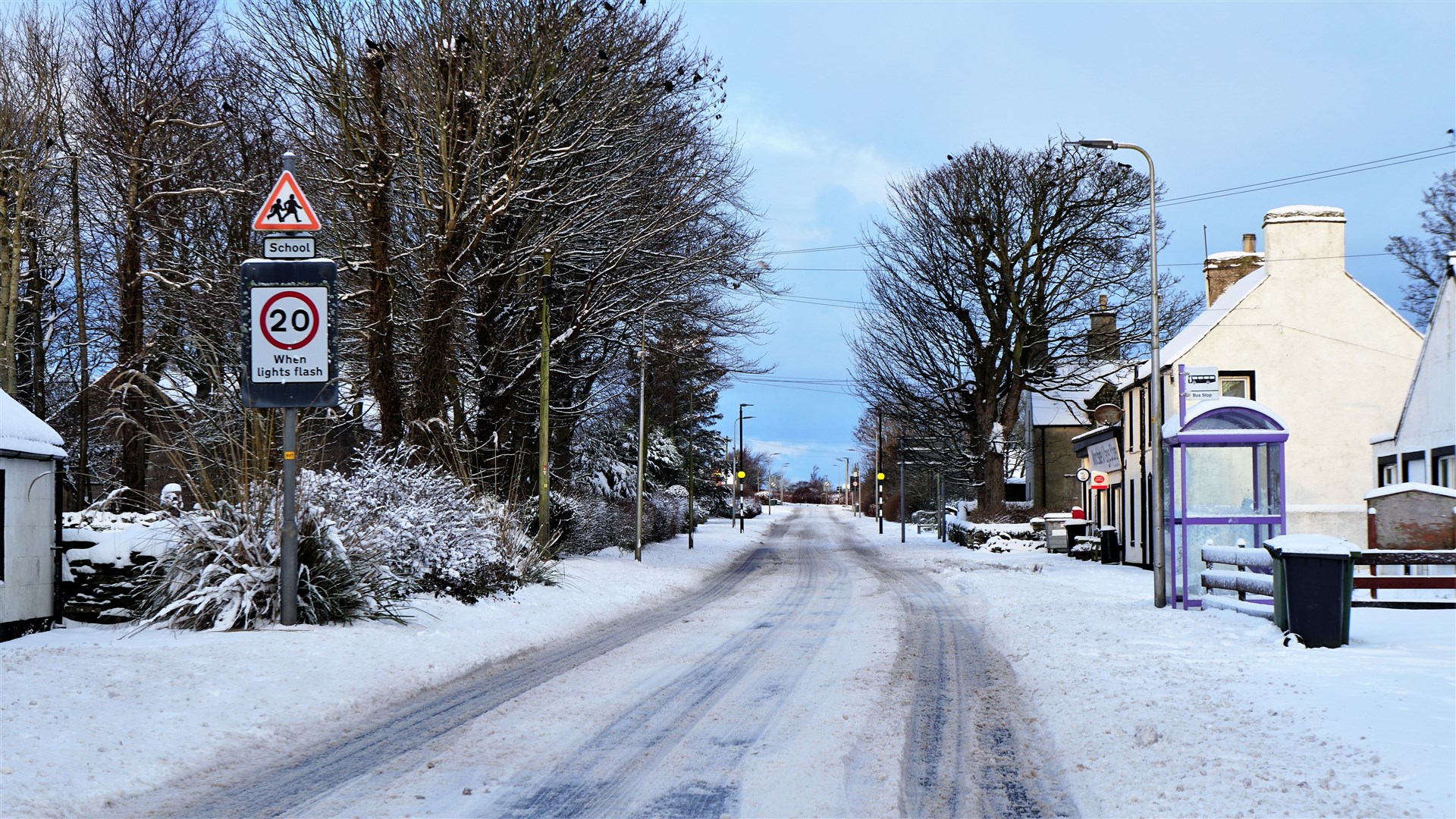 Snow in Watten.