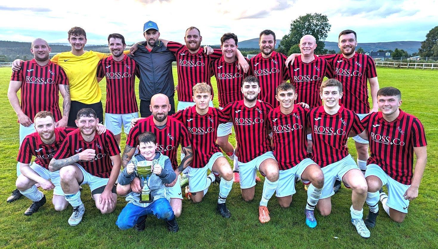 Aviemore Thistle with the Dalvey Cup
