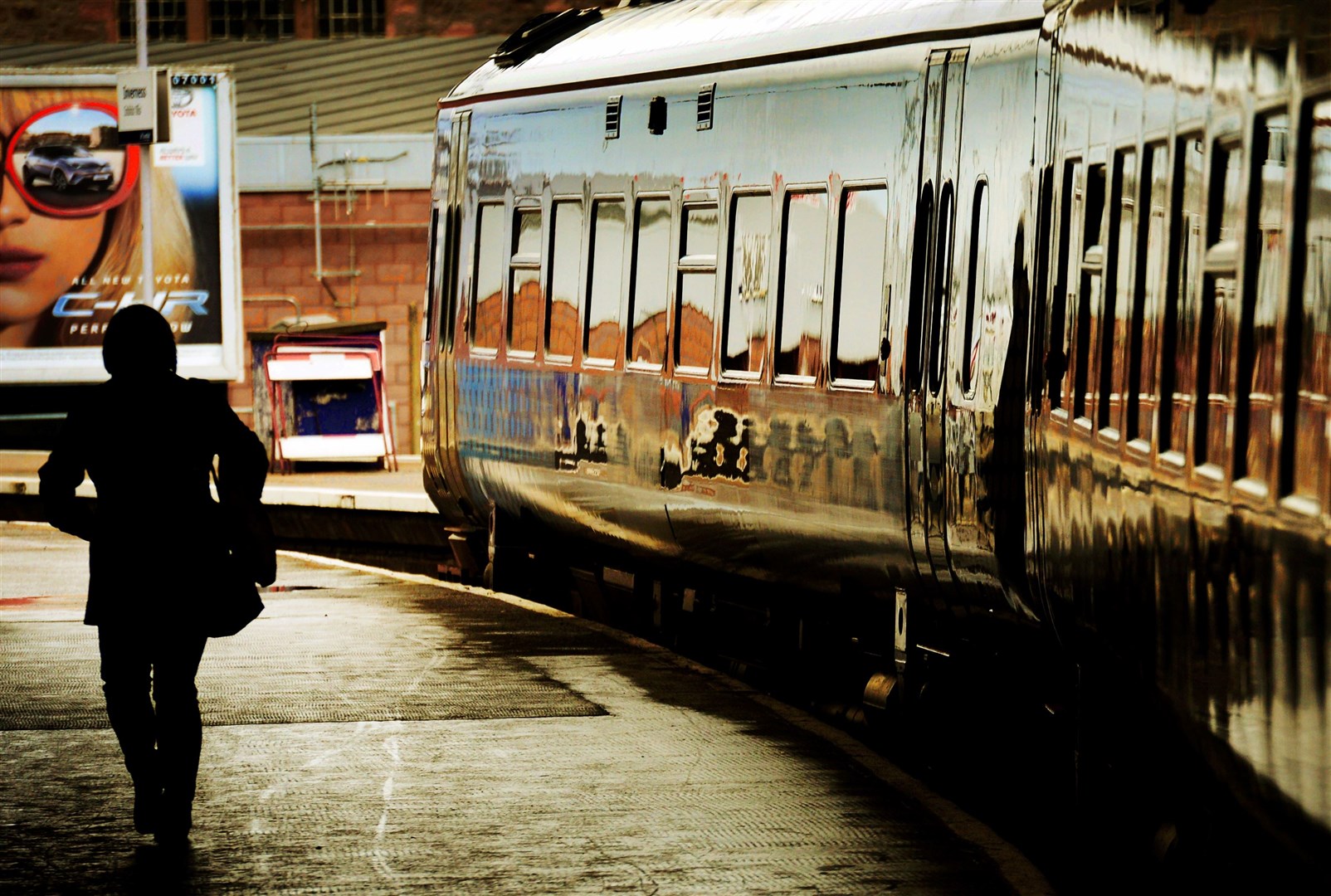 A ScotRail train on the Far North Line at Inverness Railway Station. Picture: Gary Anthony.