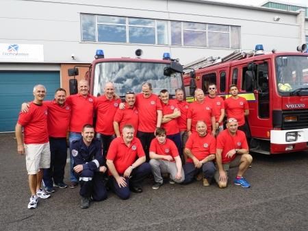 The fire crews who have been supporting the project
