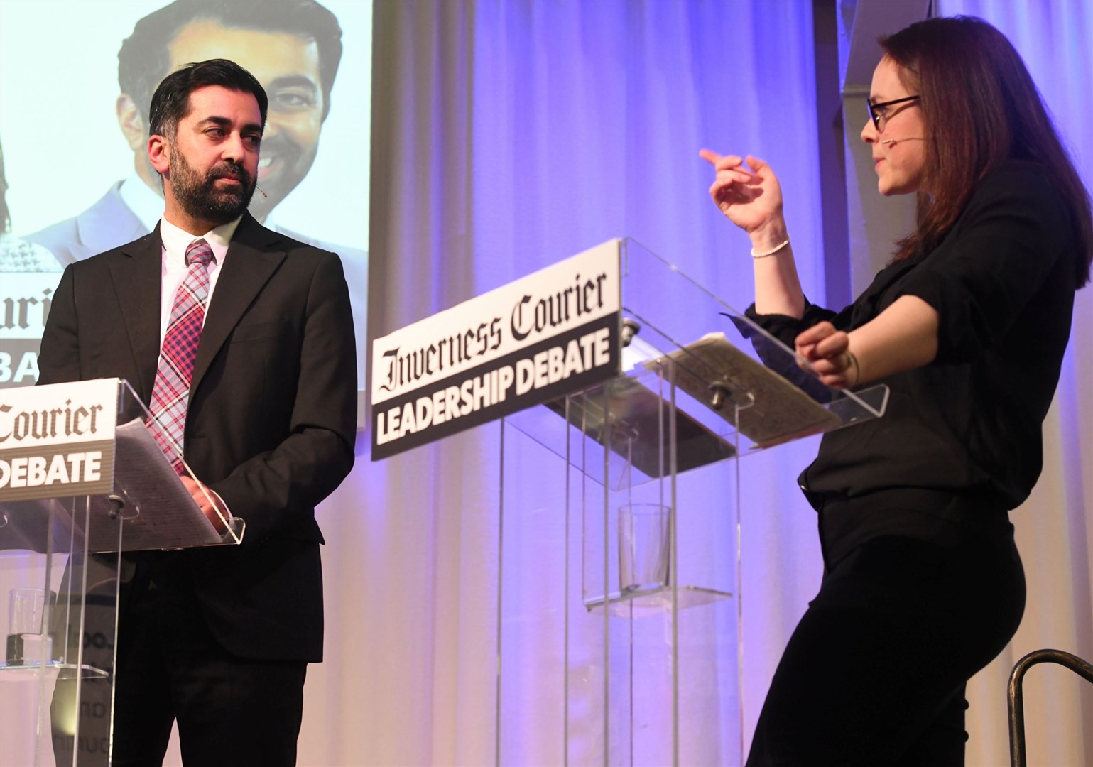 Humza Yousaf and Kate Forbes. Picture: James Mackenzie.