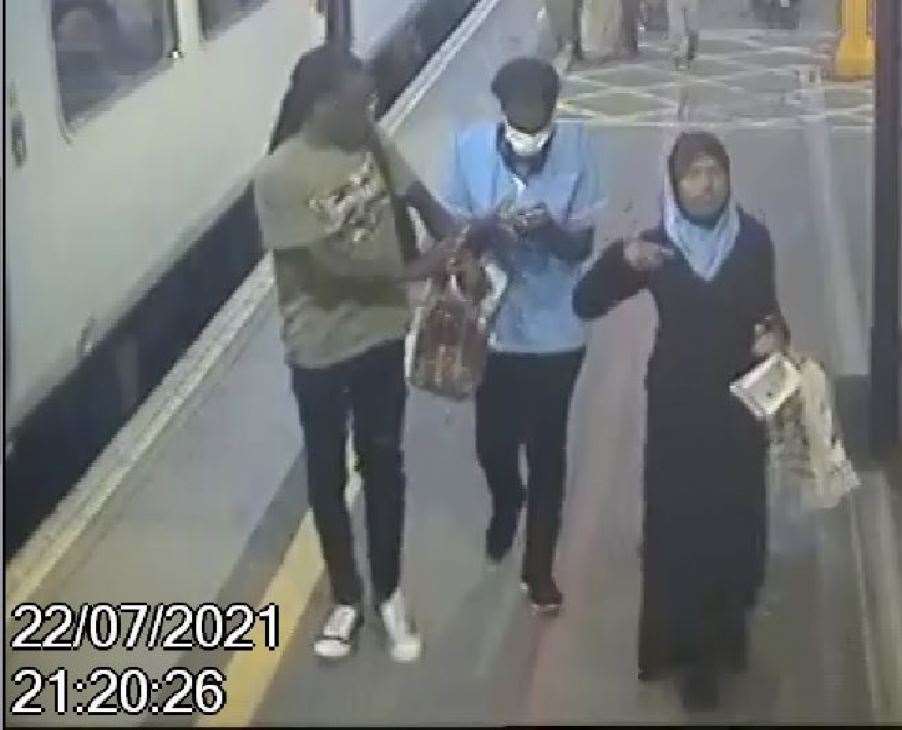 CCTV of Fatuma with a couple police want to trace (GMP/PA)