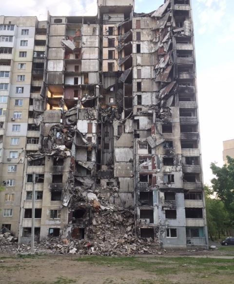 Many Ukrainian refugees no longer have homes to go back to. Picture: Phil Hodges.