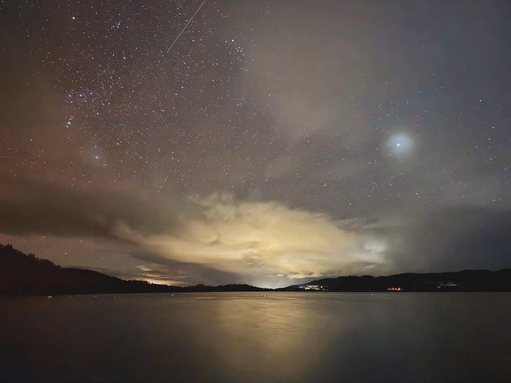 No aurora necessary: Craig Dawson of Kincraig proved that you don't have to wait for the aurora at Loch Insh - most of the time you need only look up. This astonishing beauty was captured earlier in the week, before the light show began.