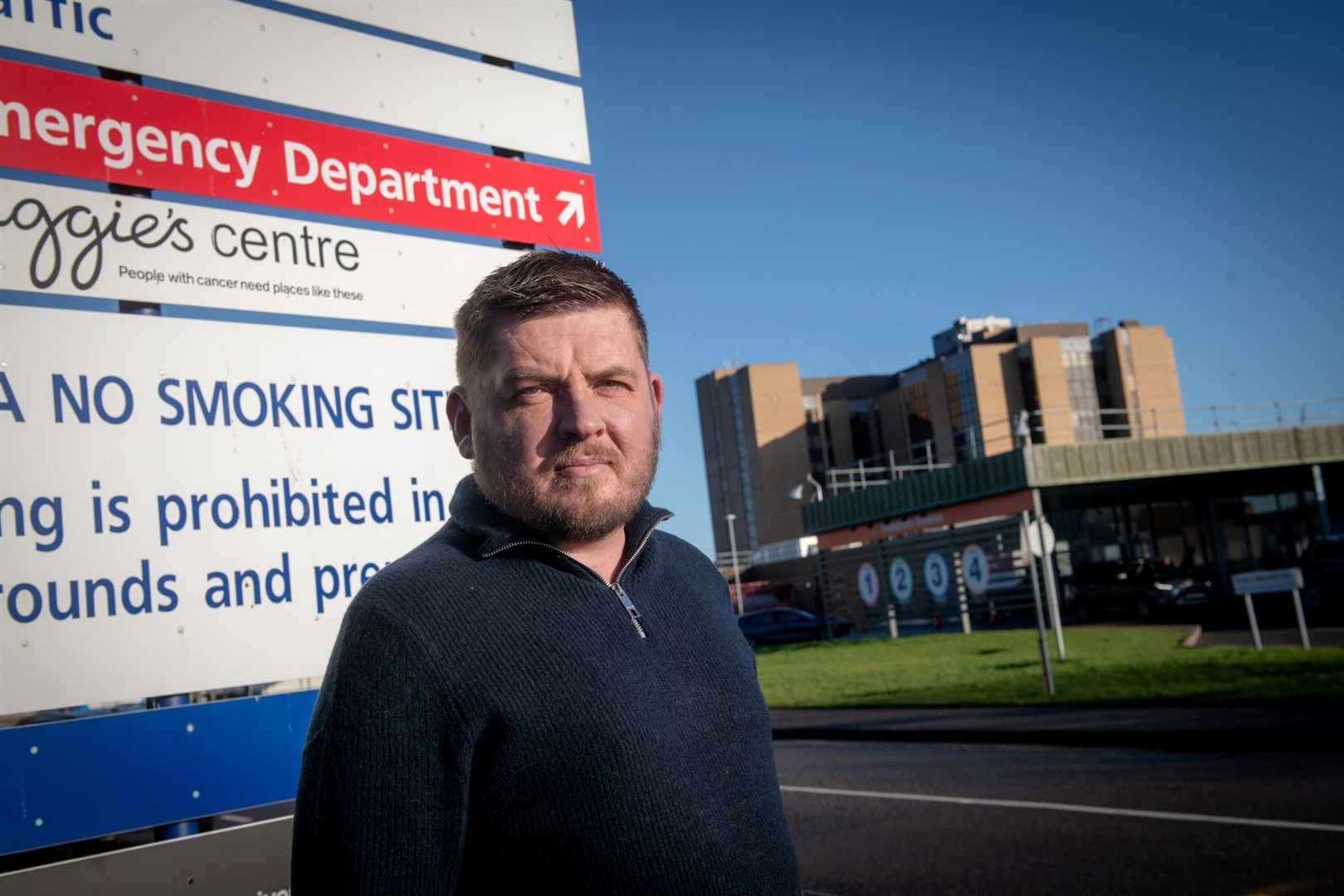 Dialysis patient Daniel Rennie has been having major problems with the 'temporary' loss of some vascular department functions at Raigmore Hospital. Picture: Callum Mackay.