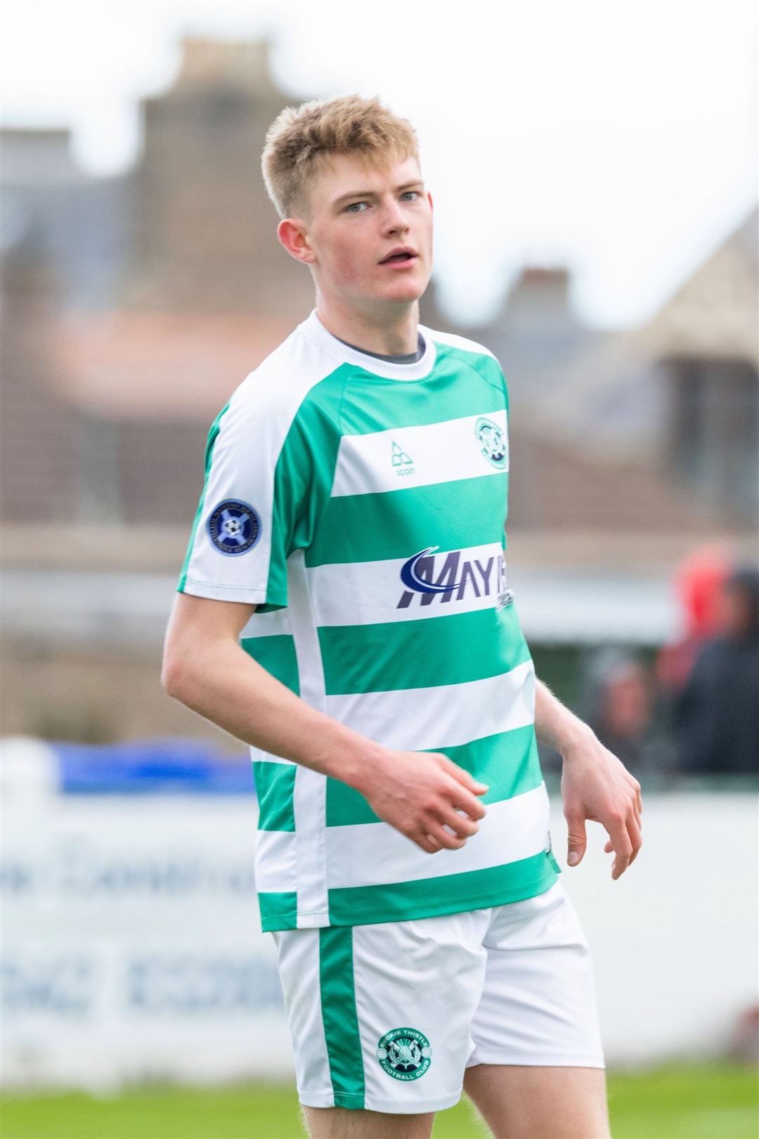 Buckie's Lyall Keir scored five times against the Jags last night. Picture: Beth Taylor.