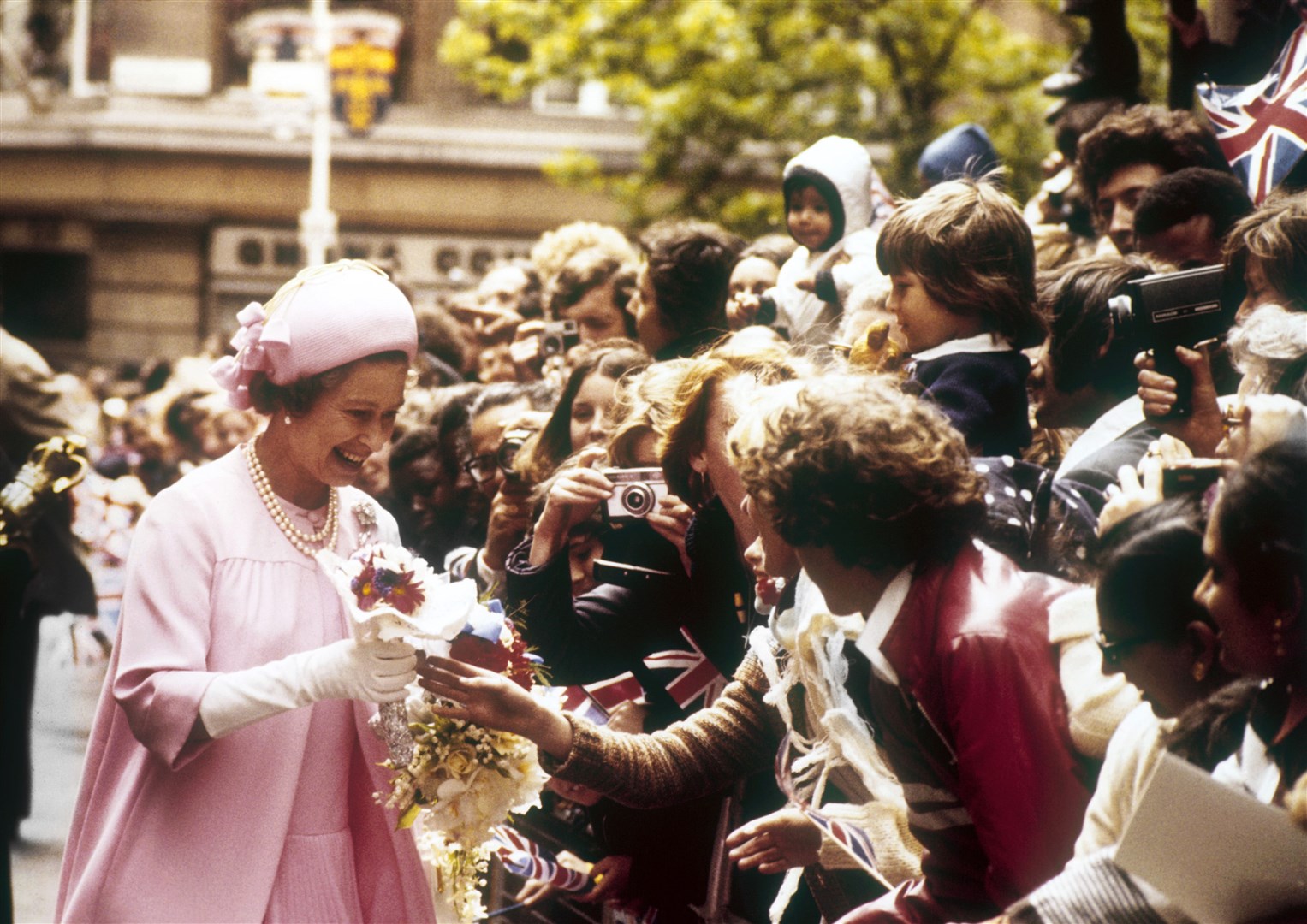 The Queen outside St Paul’s Cathedral for the Silver Jubilee (PA)