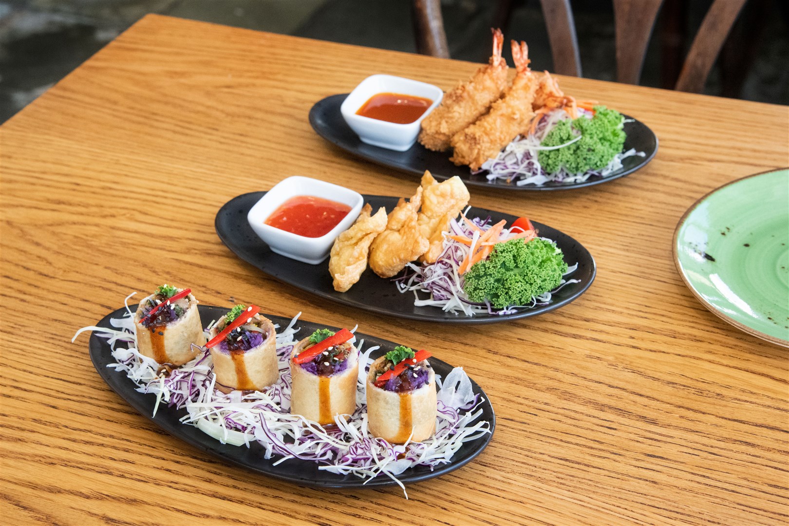 Three dishes off the starter menu. Picture: Daniel Forsyth