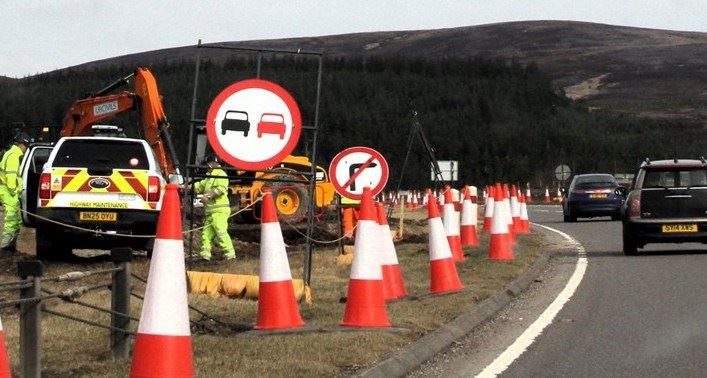 A9 dualling: work is now well under way on the Tomatin-Moy section