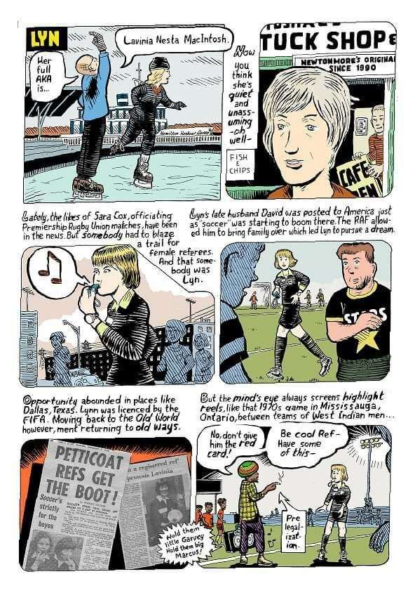 How cool is that? A comic strip in her honour